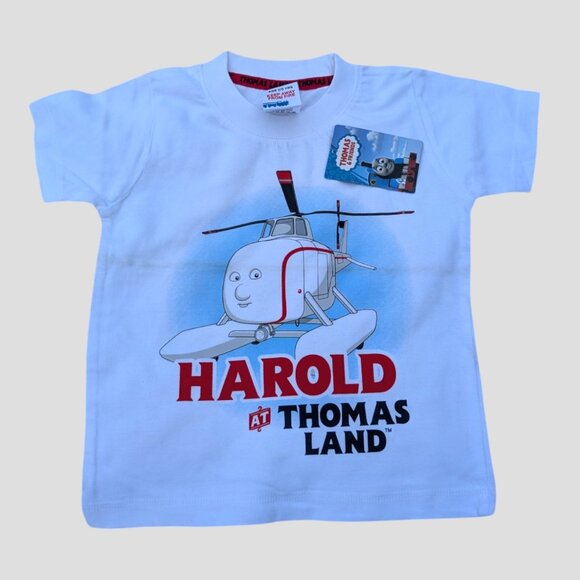 Thomas & Friends Other - Harold the Helicopter Kids' White T-Shirt – Fly into Fun with Thomas & Friends